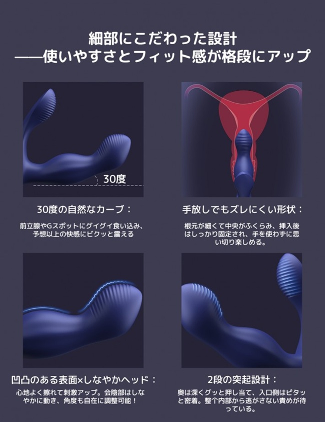 ToyCod Alan アナルバイブ 360°回転とWローターで前立腺もGスポットも激震!